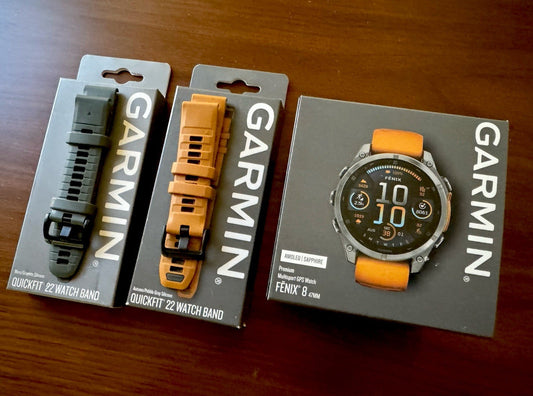 Garmin fenix 8 47 mm AMOLED Sapphire Titanium Smartwatch Spark Orange Graphite