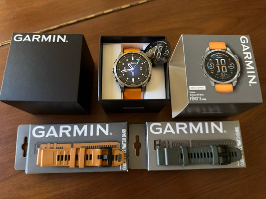 Garmin fenix 8 47 mm AMOLED Sapphire Titanium Smartwatch Spark Orange Graphite